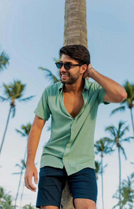 CAMISA VISCOSE AMALFI VERDE