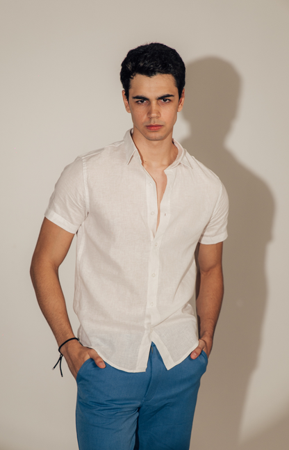 CAMISA LINHO M/C BRANCA