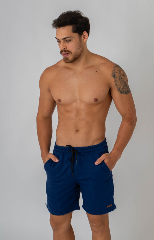 SHORT MOLETOM OREGON MARINHO